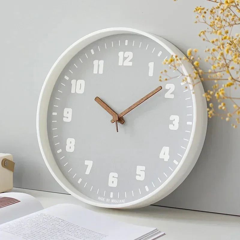 Bamboo Crafted Wall Clock With Circular Design For Modern Homes