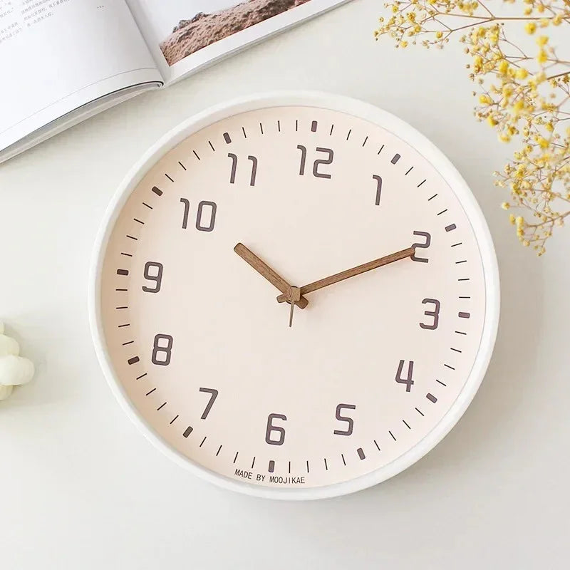 Bamboo Crafted Wall Clock With Circular Design For Modern Homes