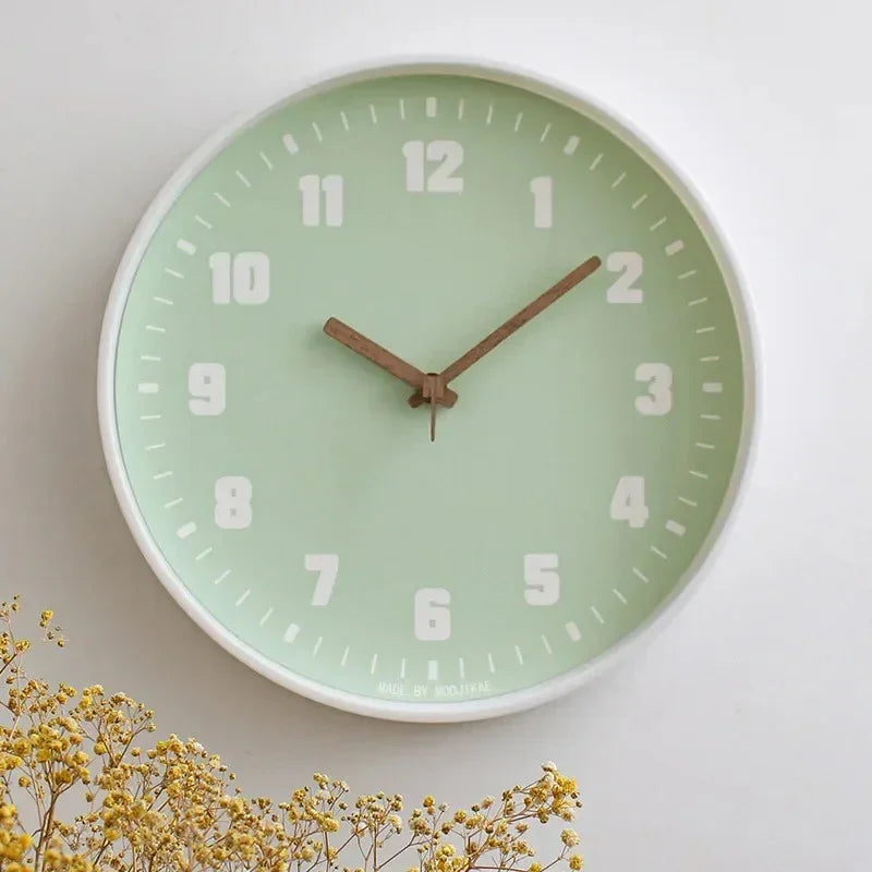 Bamboo Crafted Wall Clock With Circular Design For Modern Homes