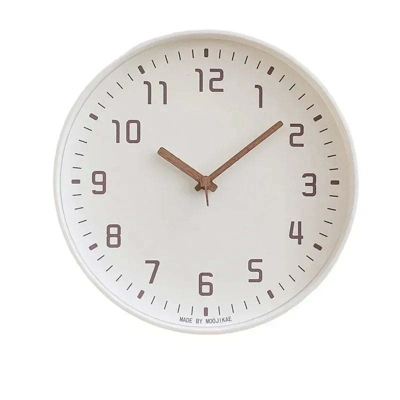 Bamboo Crafted Wall Clock With Circular Design For Modern Homes