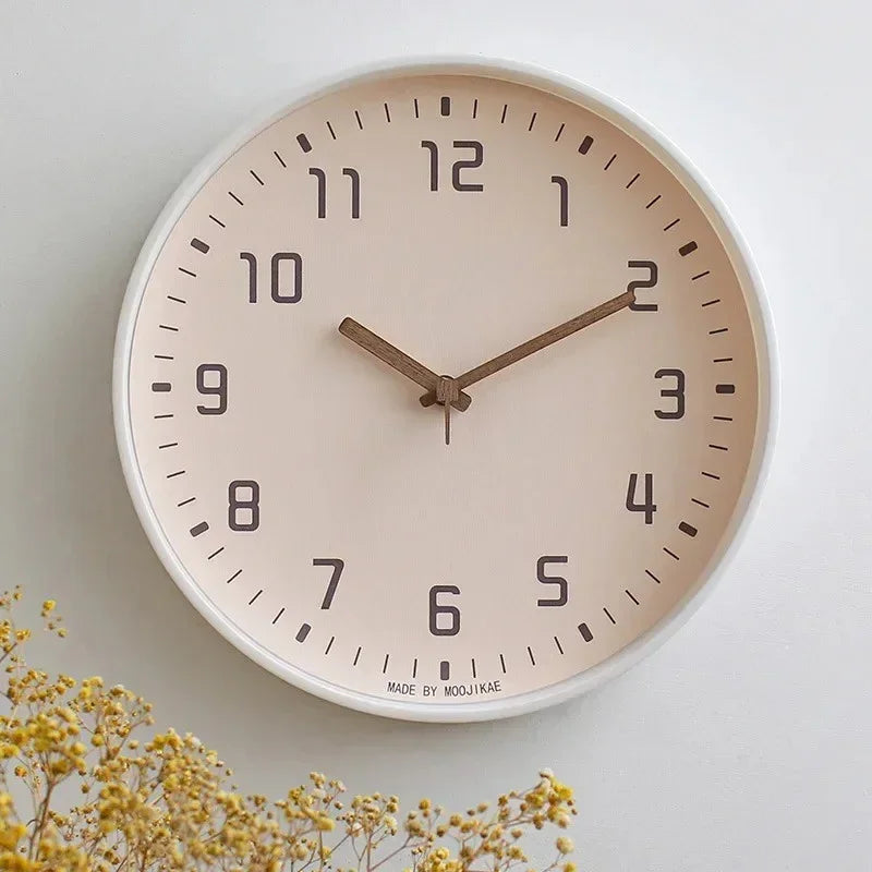 Bamboo Crafted Wall Clock With Circular Design For Modern Homes