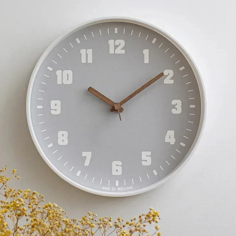 Bamboo Crafted Wall Clock With Circular Design For Modern Homes