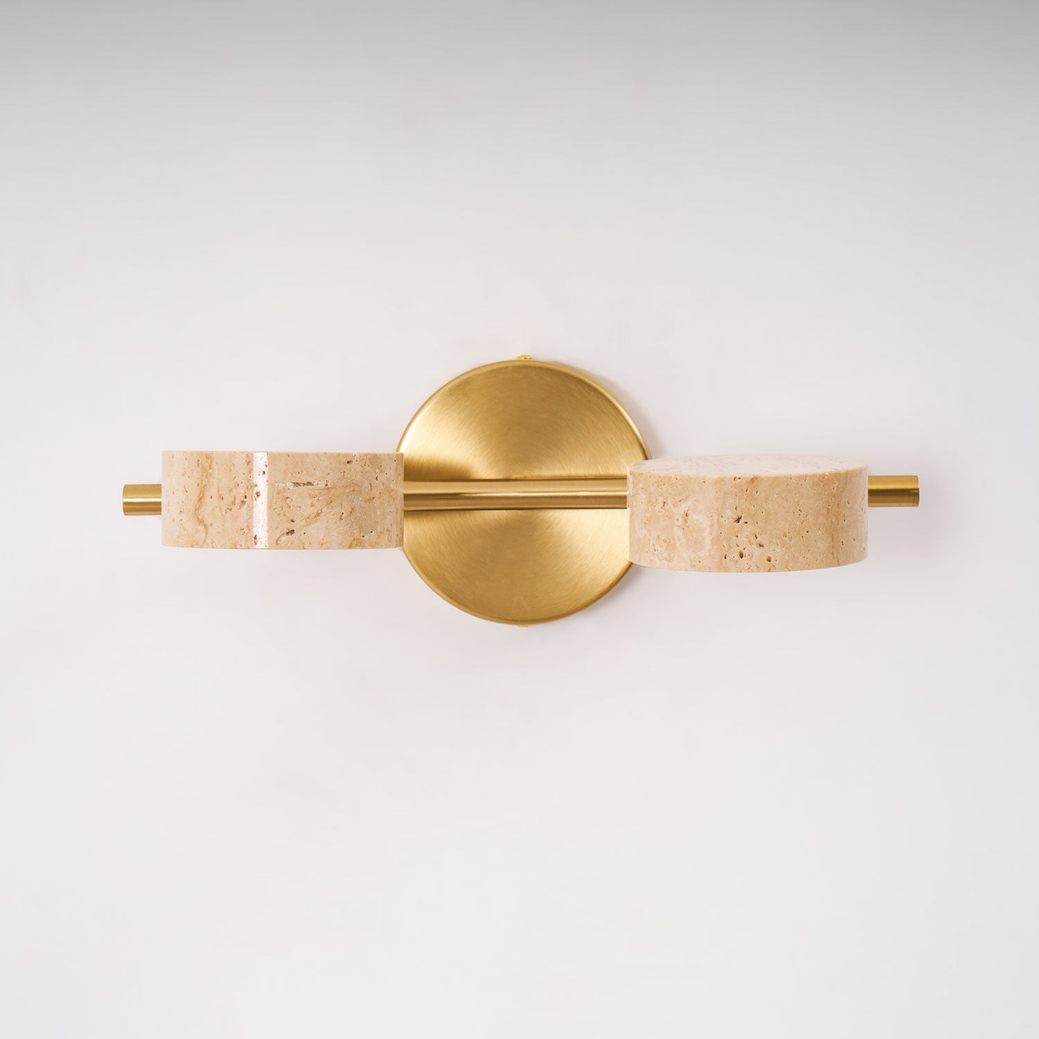 Dimmable Yellow Travertine Vanity Light For Modern Bathrooms