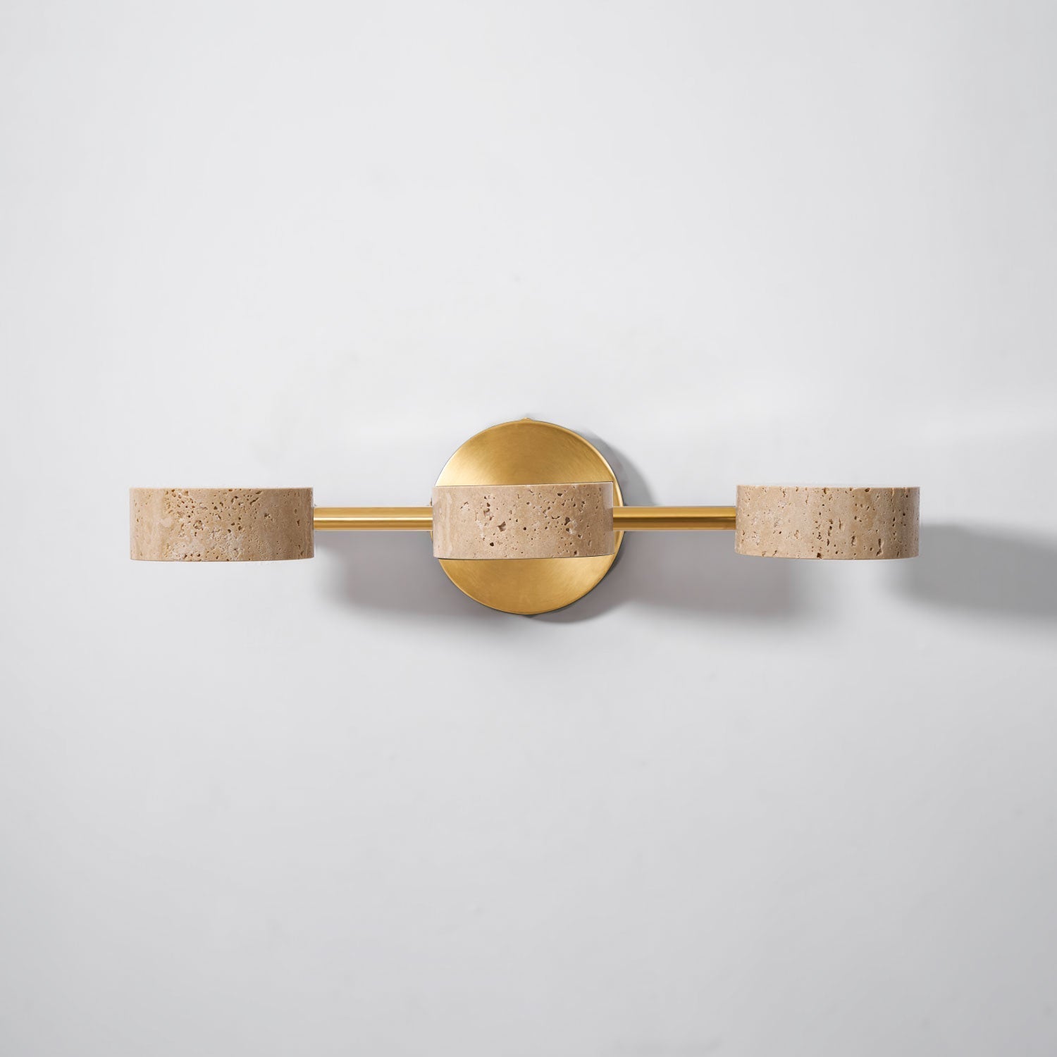 Dimmable Yellow Travertine Vanity Light For Modern Bathrooms