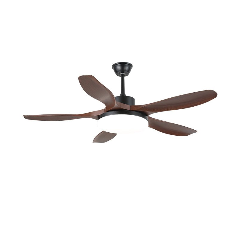 Six-Speed Ceiling Fan With Metal Housing And Integrated Light