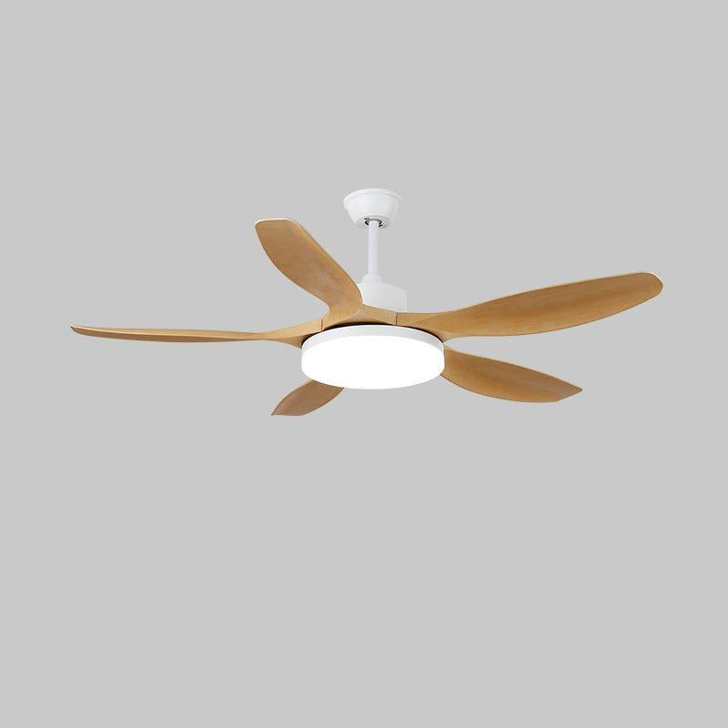 Six-Speed Ceiling Fan With Metal Housing And Integrated Light