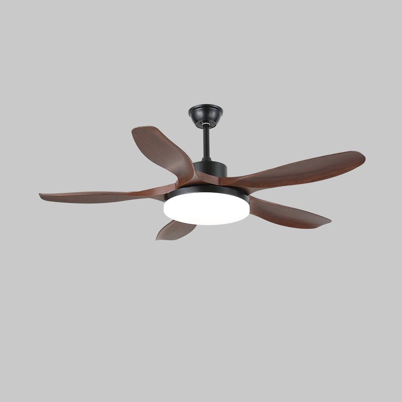 Six-Speed Ceiling Fan With Metal Housing And Integrated Light