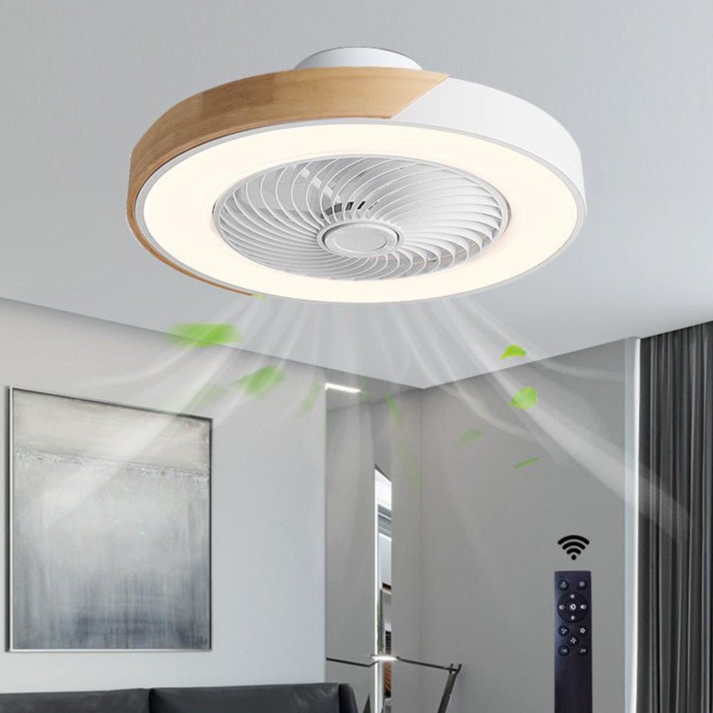 Lapát nélküli mennyezeti ventilátor — beépített LED-világítással és vezeték nélküli távirányítóval