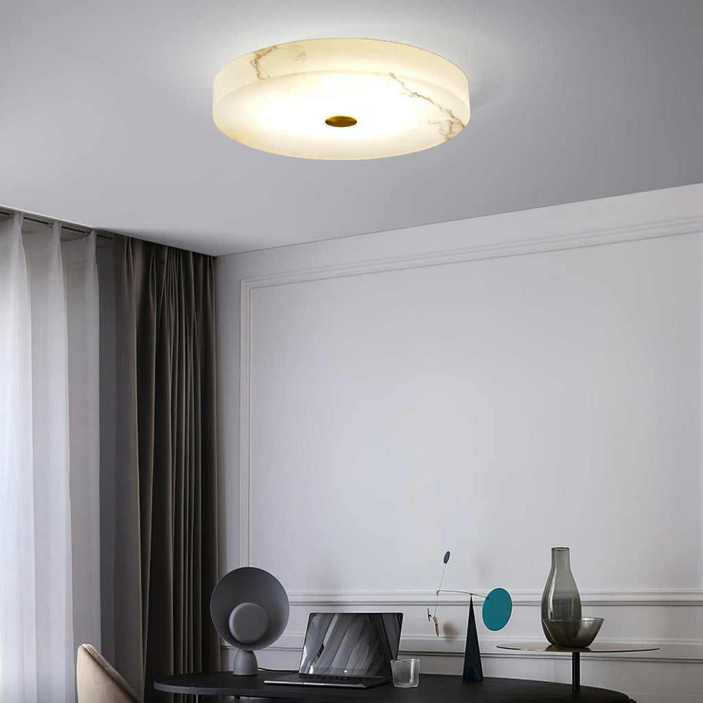 Plafonnier en albâtre dimmable avec LED intégrée