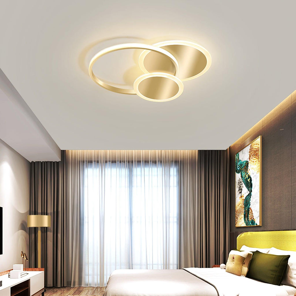 Brass Ceiling Light With Integrated LED And Adjustable