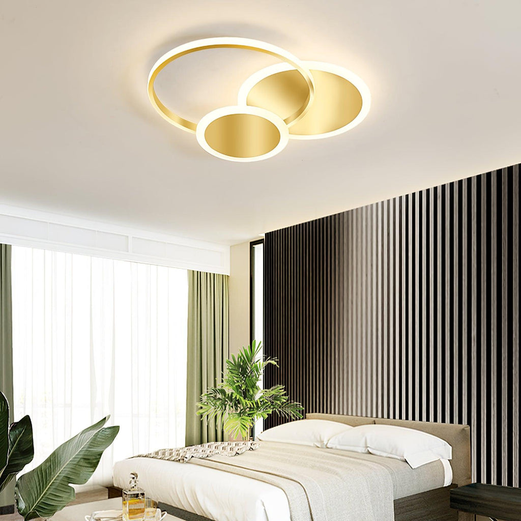 Brass Ceiling Light With Integrated LED And Adjustable