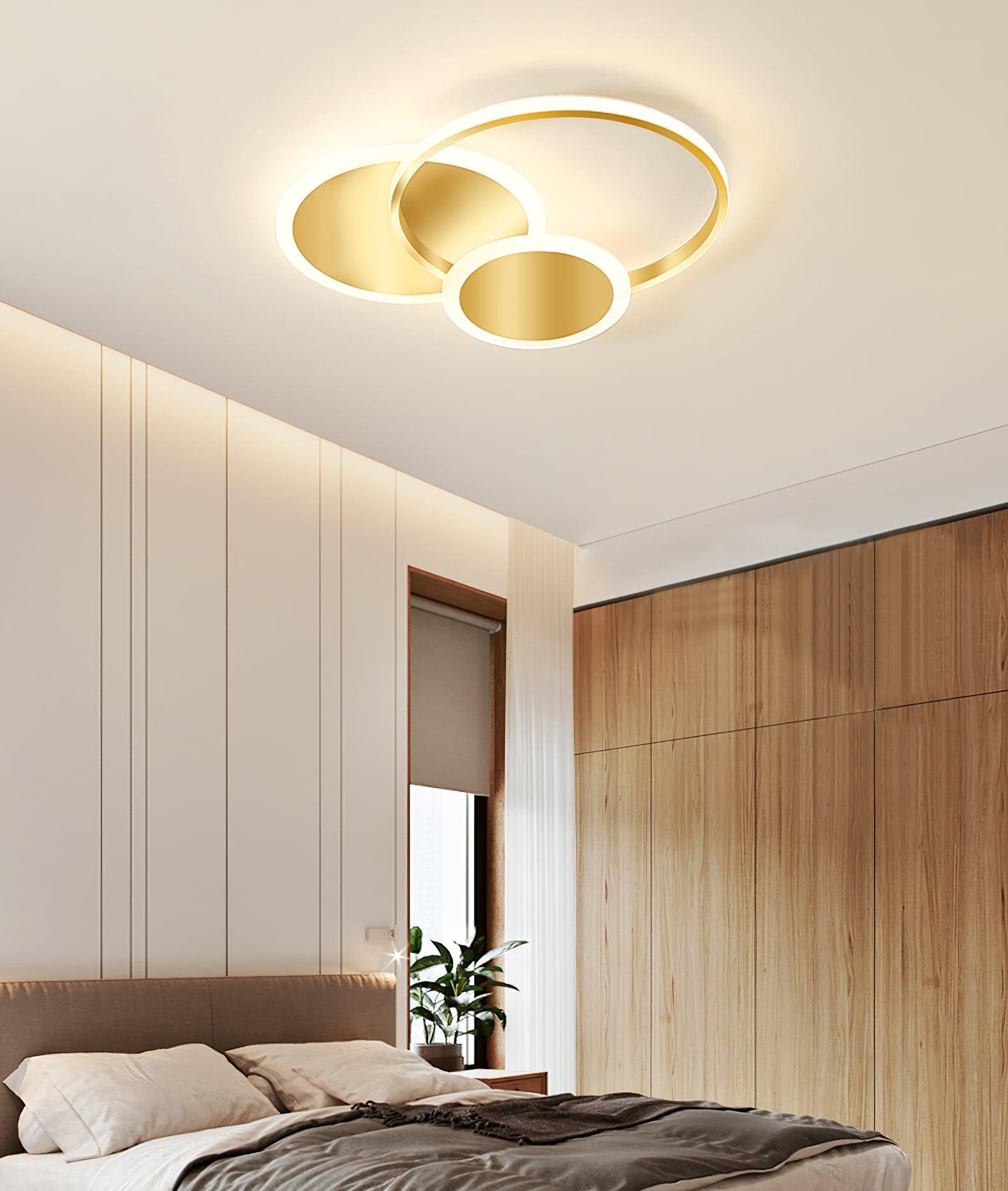 Brass Ceiling Light With Integrated LED And Adjustable