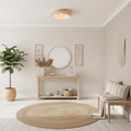 Brass Integrated LED Ceiling Light, Dimmable Modern Fixture