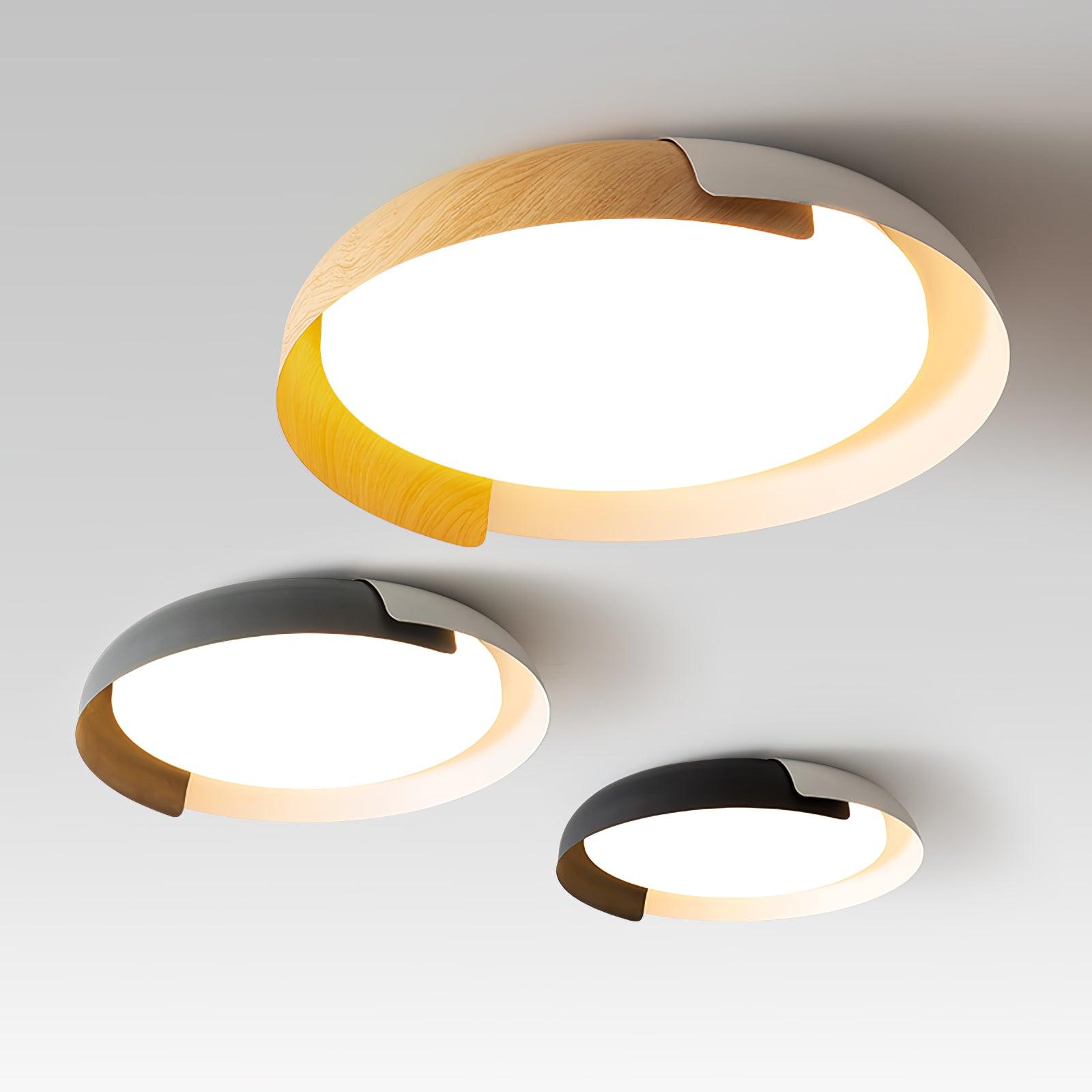 Contemporary Ceiling Light With Metal And Acrylic Dimmable