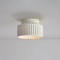 Moderne loftslampe med harpiksramme og akrylskærm, dæmpbar