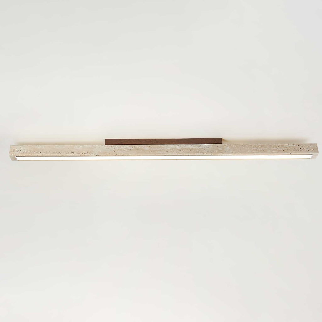 Žluté travertinové LED stropní světlo s lineárním moderním designem
