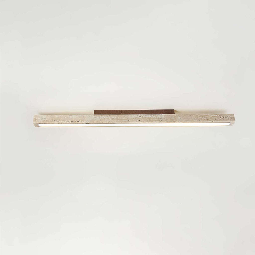 Žluté travertinové LED stropní světlo s lineárním moderním designem