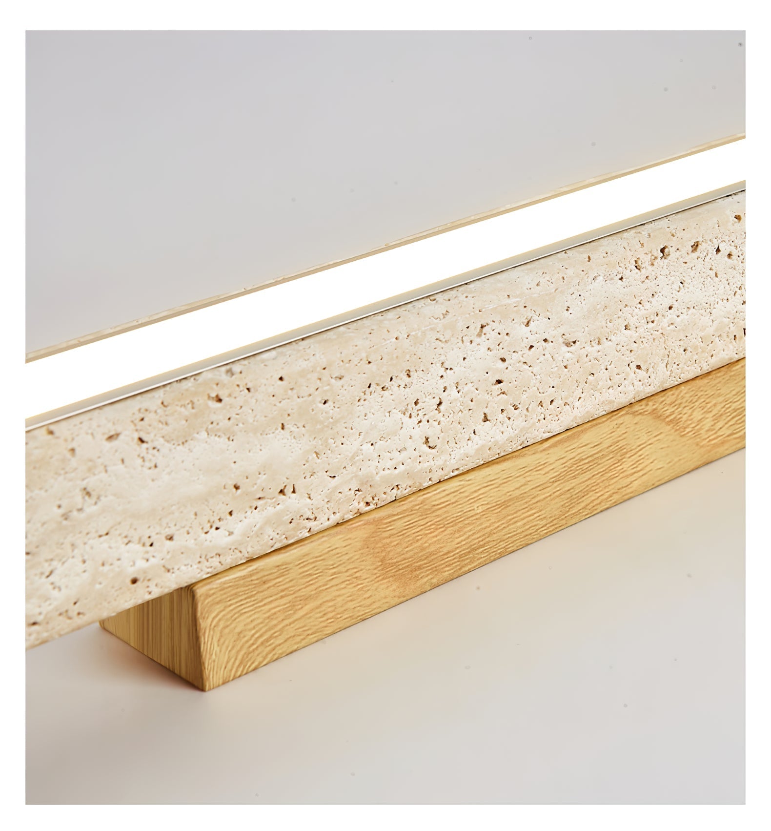 Žluté travertinové LED stropní světlo s lineárním moderním designem