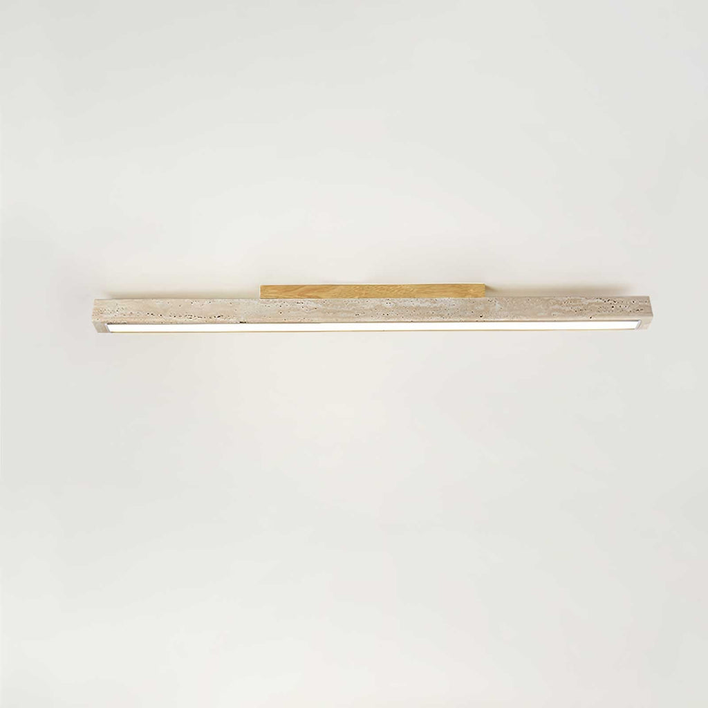 Žluté travertinové LED stropní světlo s lineárním moderním designem