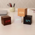 Reloj despertador digital de madera con LED para escritorio o mesa | Meowbutter