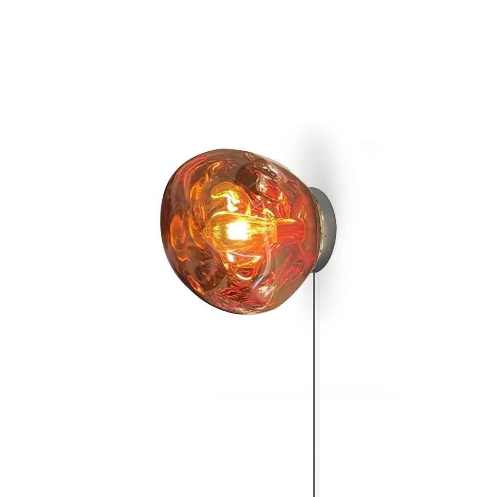 Lampada da parete LED moderna con finitura cromata ed effetto doppio | Meowbutter