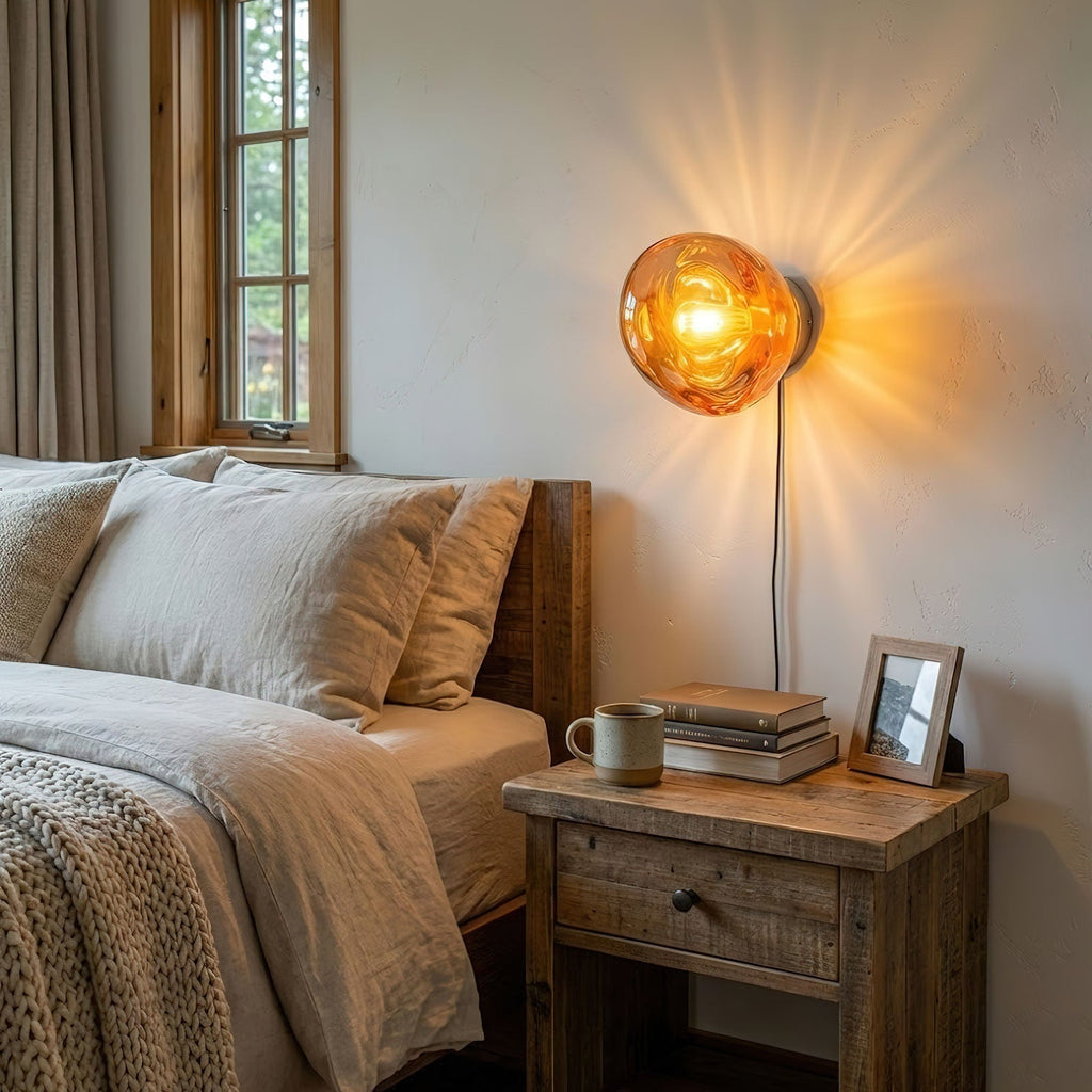 Lampada da parete LED moderna con finitura cromata ed effetto doppio | Meowbutter