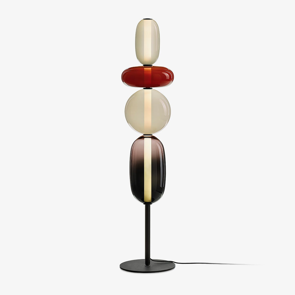 Contemporary Glass Floor Lamp With Integrated LED Lighting | Meowbutter