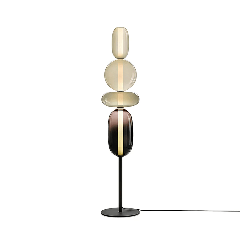 Contemporary Glass Floor Lamp With Integrated LED Lighting | Meowbutter