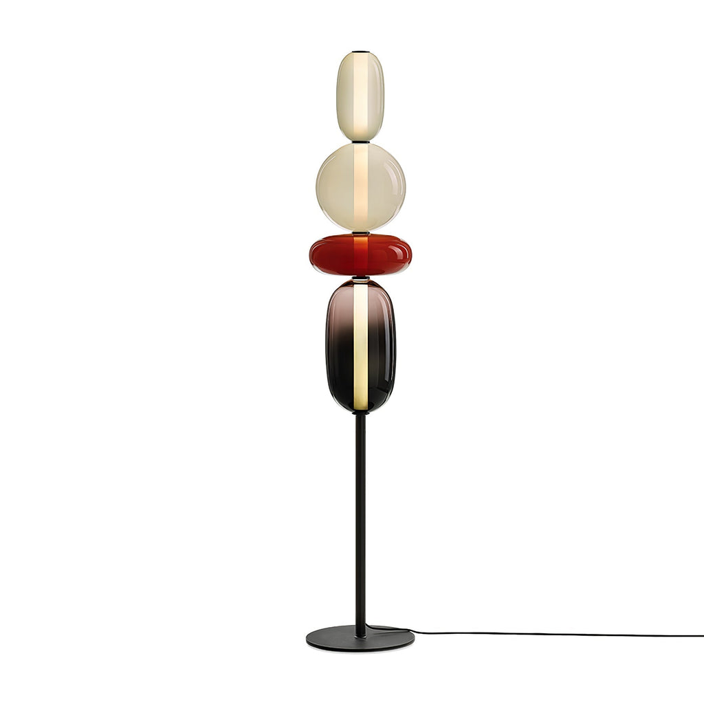 Contemporary Glass Floor Lamp With Integrated LED Lighting | Meowbutter