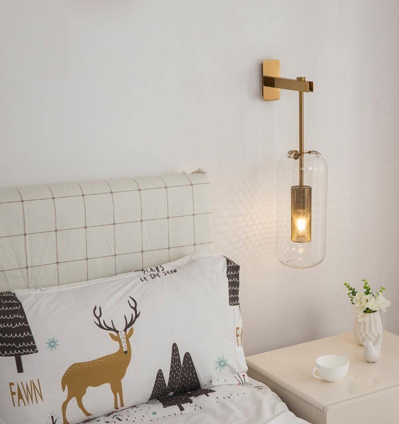 Contemporary Glass Wall Sconce With Steel Finish For Soft Ambient Lighting