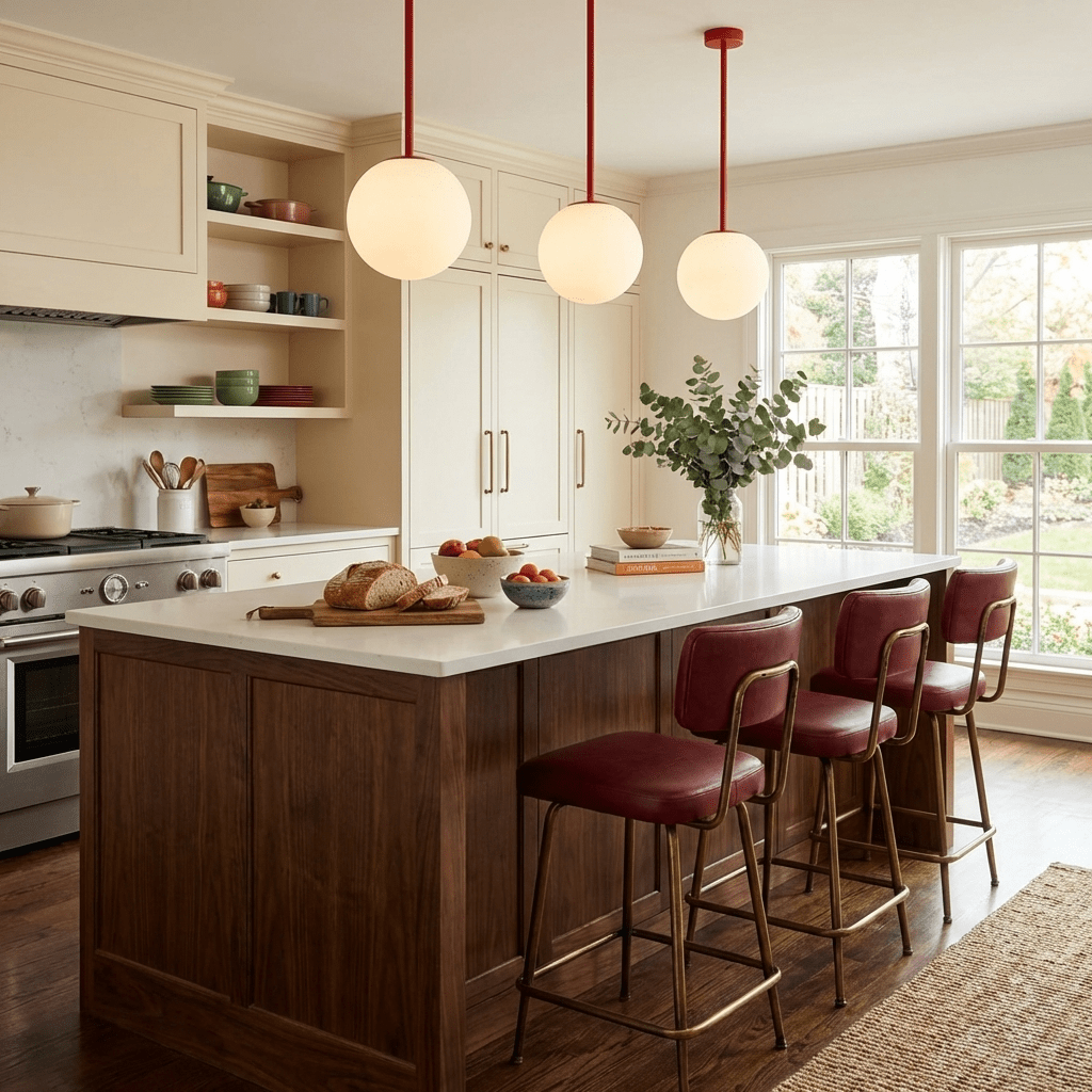 Matte Black Pendant Light With Globe And White Opal Glass Ball