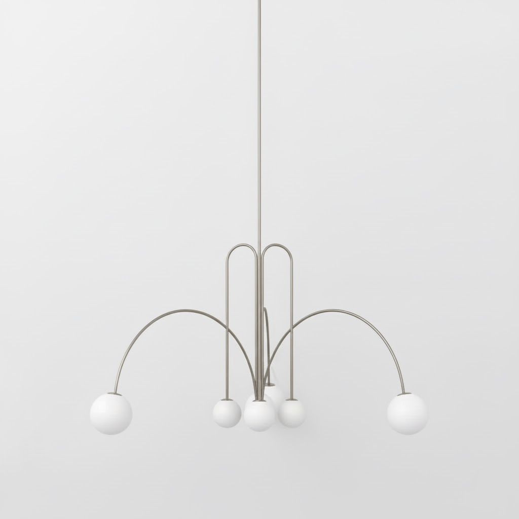 Matte Black Pendant Light With Globe And White Opal Glass Ball