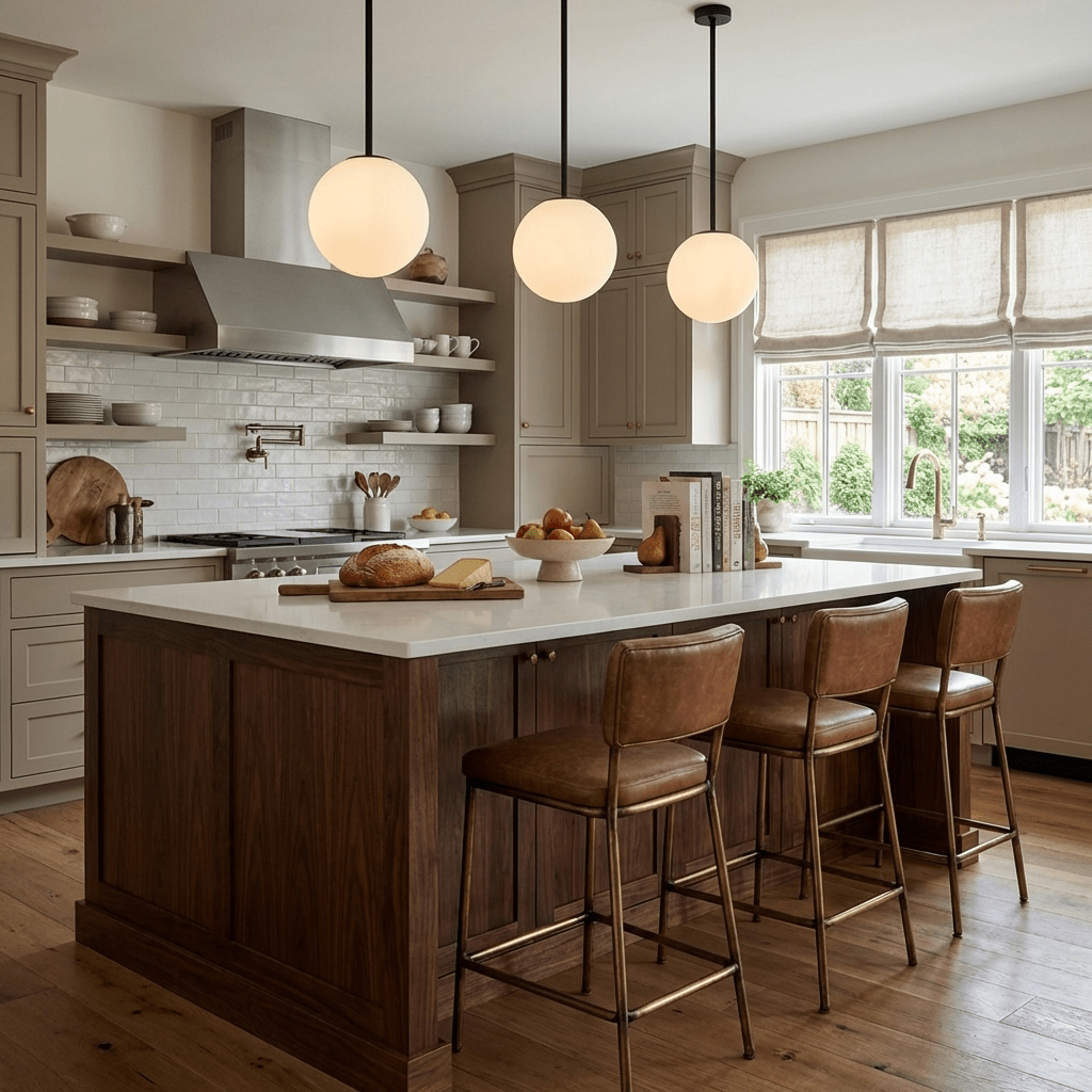 Matte Black Pendant Light With Globe And White Opal Glass Ball