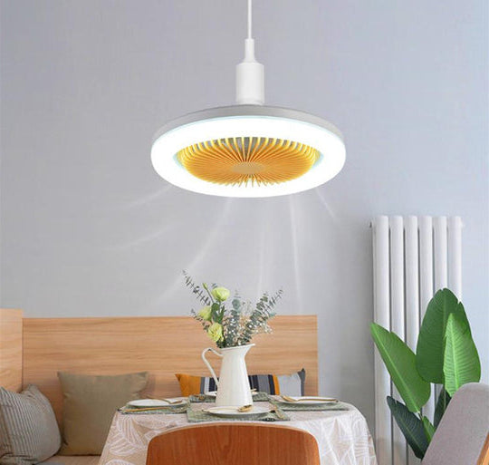 LED-takfläkt — fjärrkontroll, justerbara hastigheter, integrerad belysning