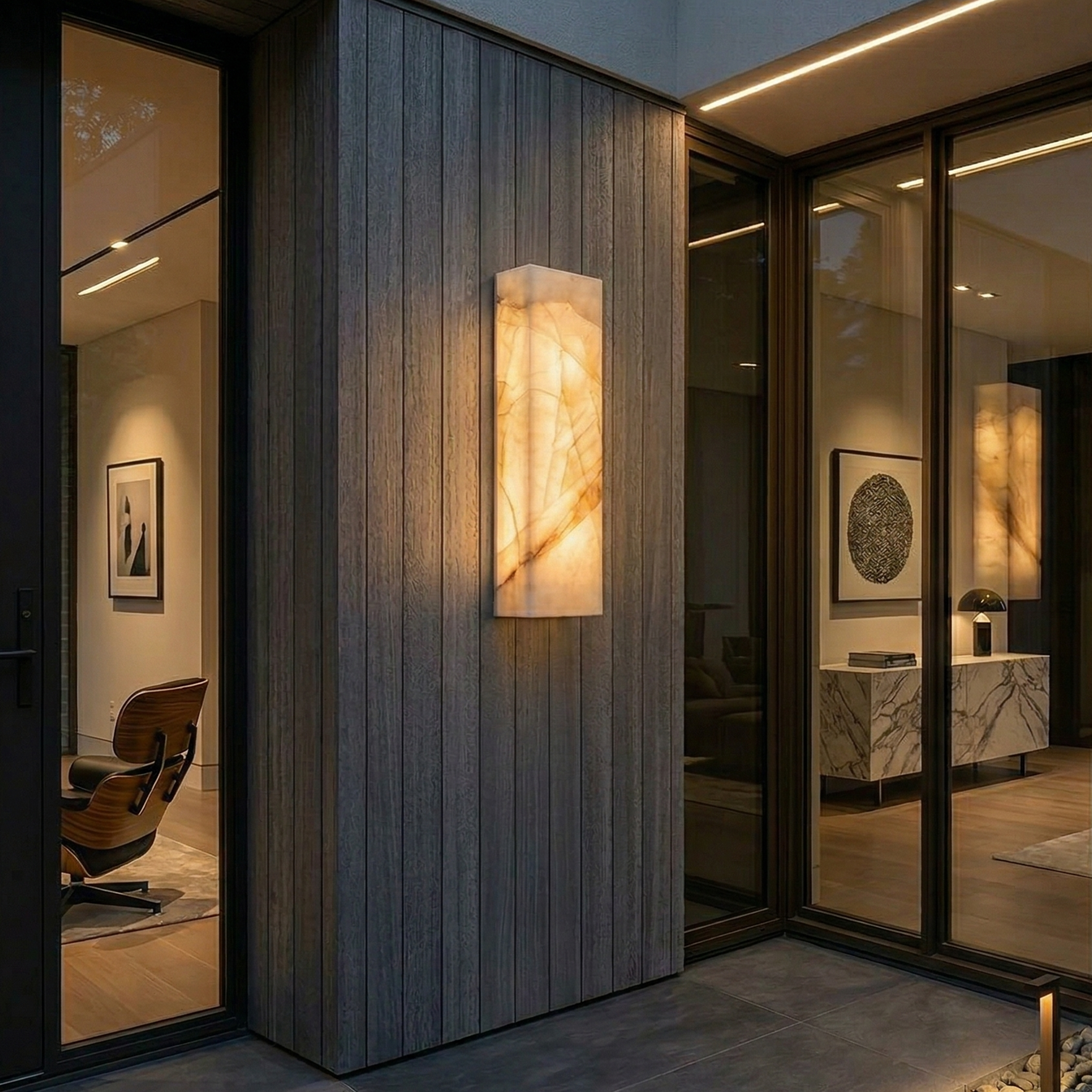 LED Light For Exterior Walls With Natural Stone Look Waterproof