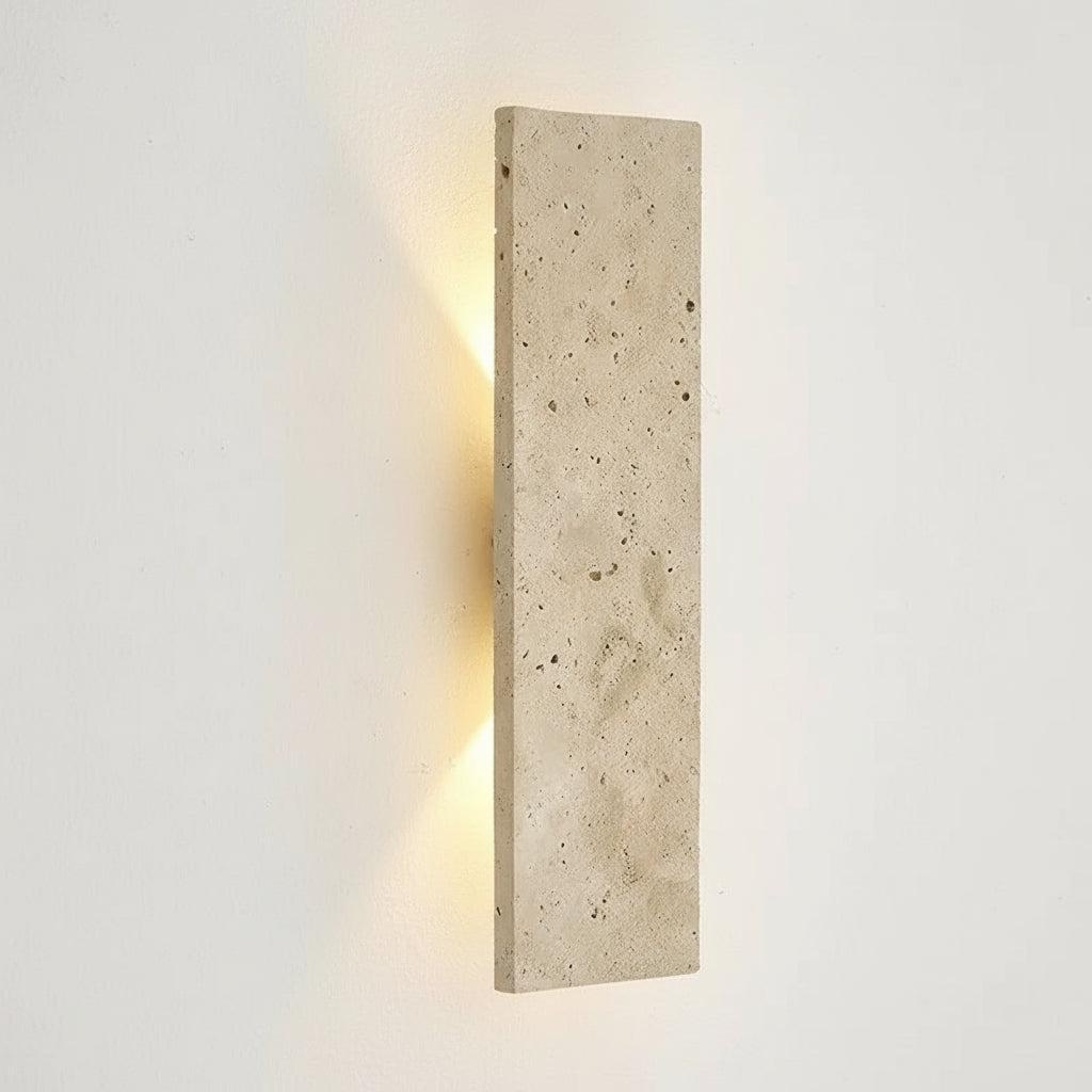 LED Outdoor Wall Light With Stone Finish, Waterproof And Dimmable