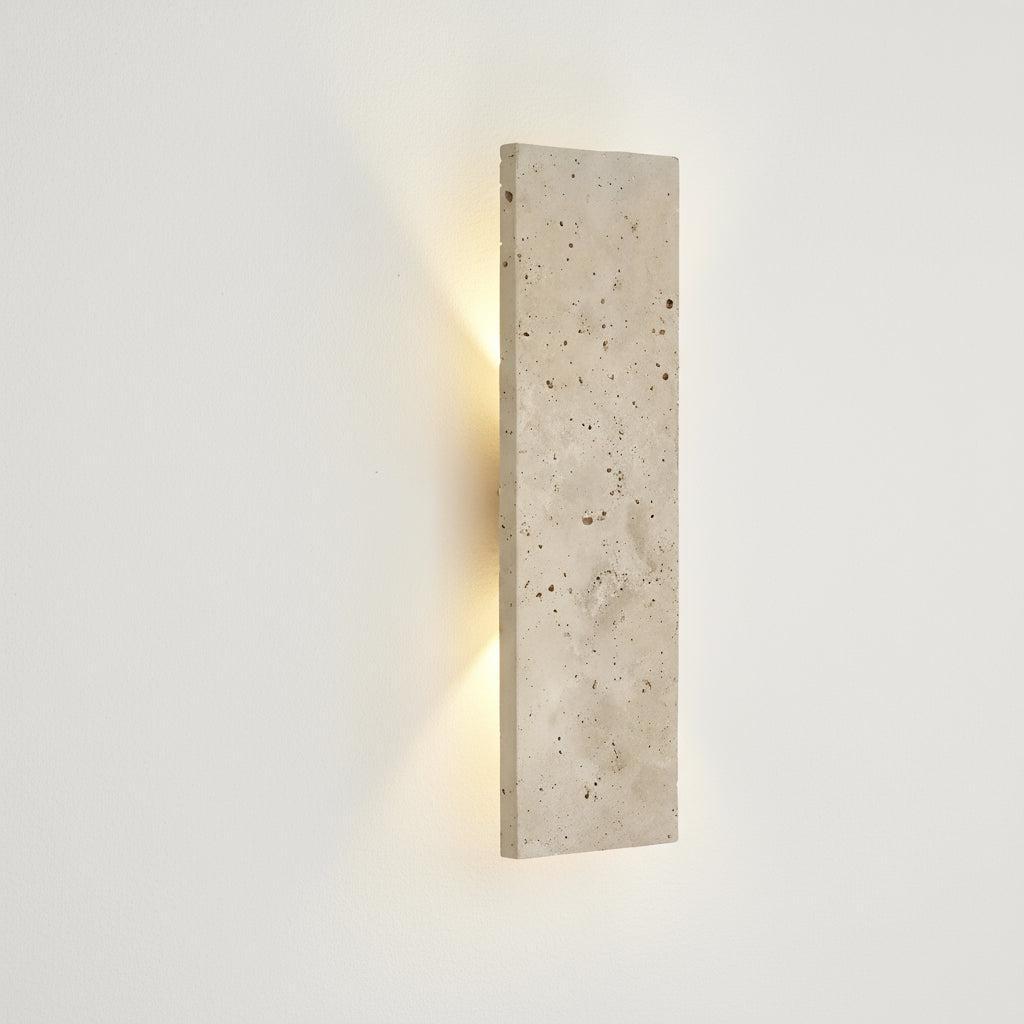 LED Outdoor Wall Light With Stone Finish, Waterproof And Dimmable