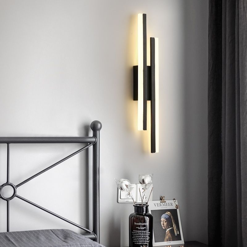 Aplique de pared LED contemporáneo con luz blanca cálida para comedor y bar