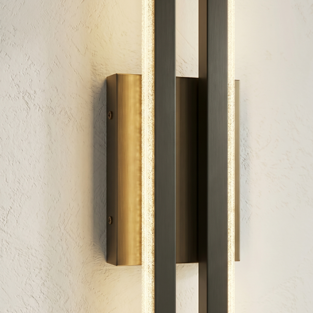 Aplique de pared LED contemporáneo con luz blanca cálida para comedor y bar
