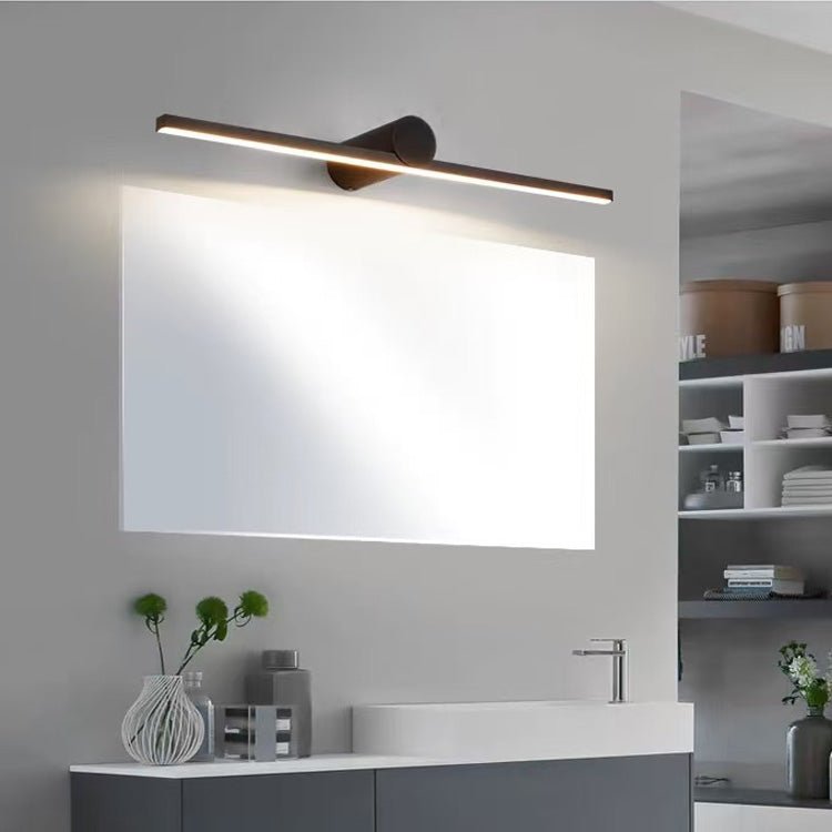 Moderne minimalistische wiederaufladbare dimmbare LED-Wandleuchte mit schwarzer Metalloberfläche