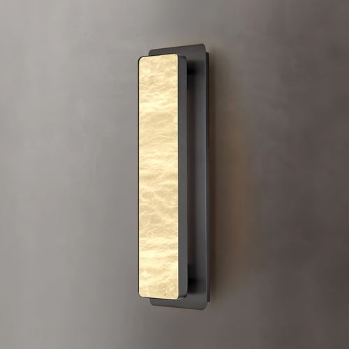 Moderní minimalistické nástěnné svítidlo s alabastrovým povrchem a LED osvětlením