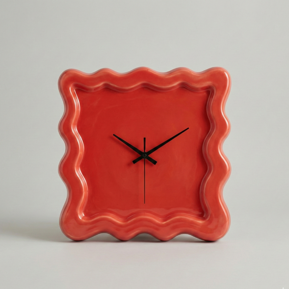 Minimalistische wandklok met geruisloze beweging voor moderne woondecoratie