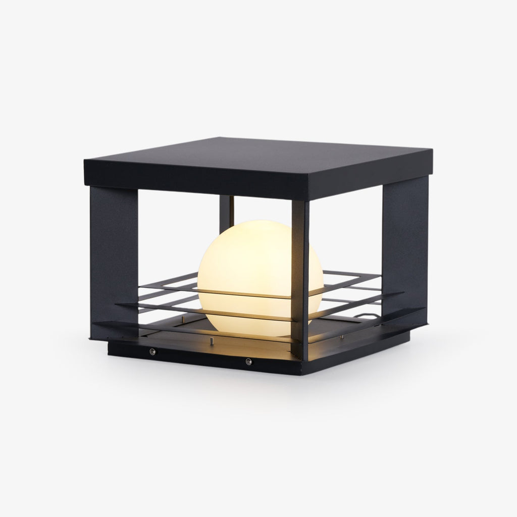 Moderne udendørs gulvlampe i aluminium med LED-lys