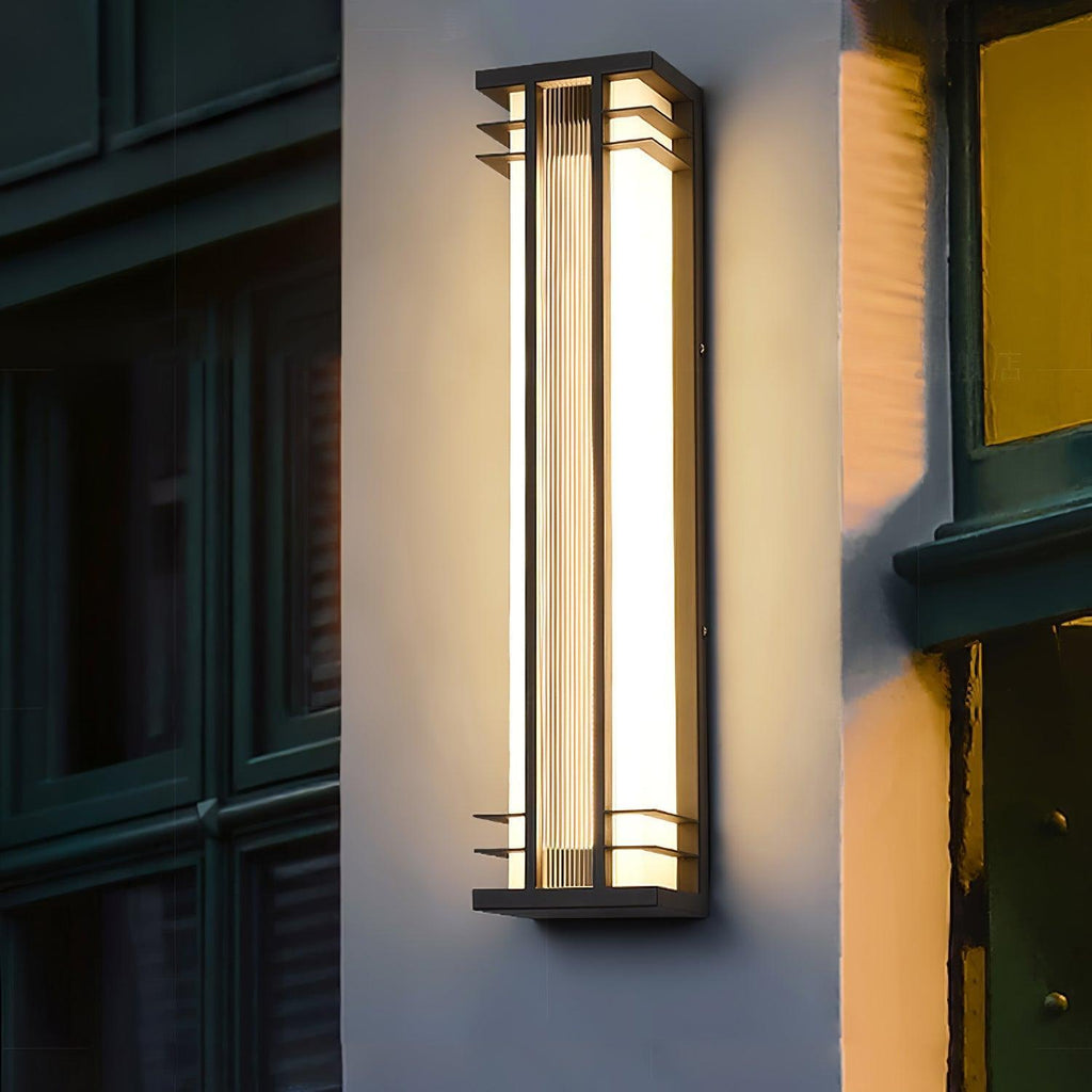 Lámpara de pared LED para exteriores de acero inoxidable, impermeable