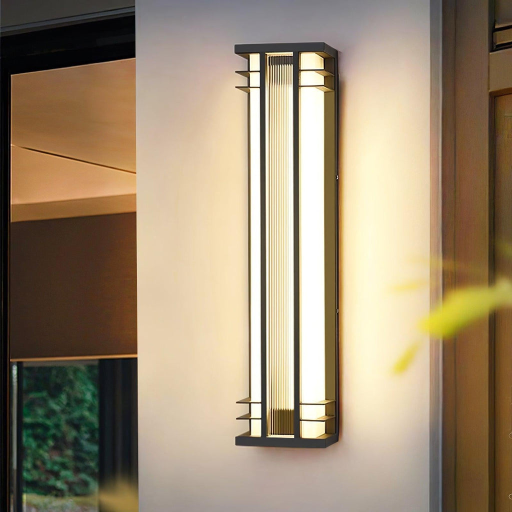 Lámpara de pared LED para exteriores de acero inoxidable, impermeable