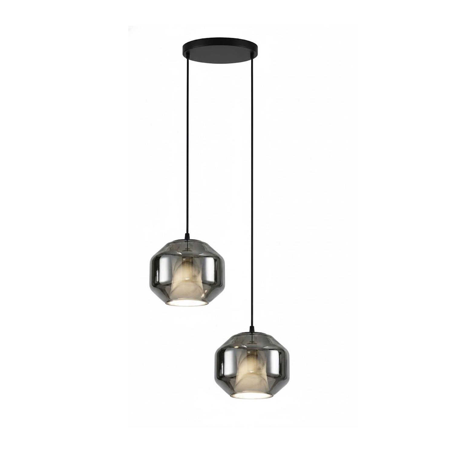 Alabaster Glass Pendant Light With Adjustable Height For Modern Interiors