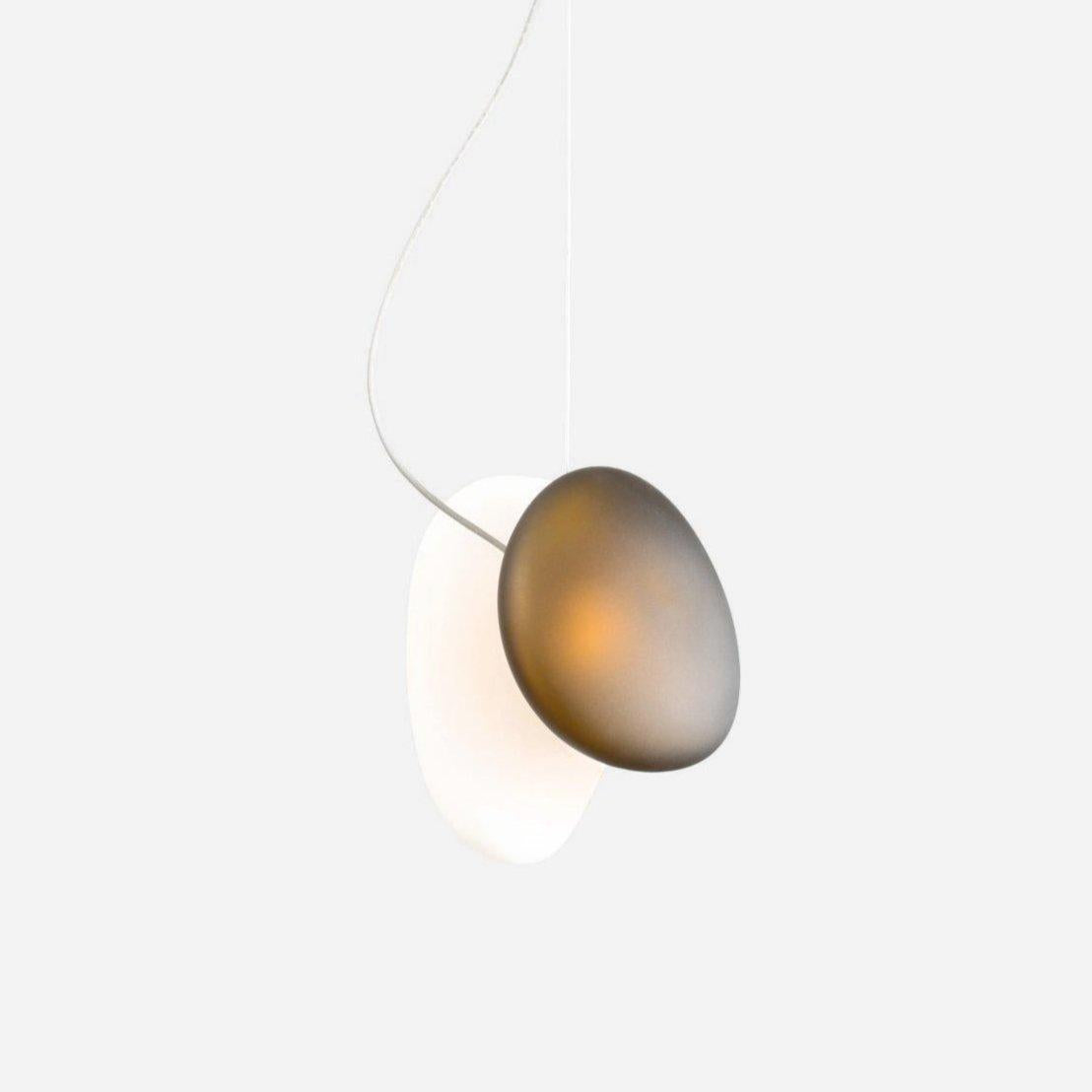Modern Pendant Lamp With Frosted Glass And Adjustable Height