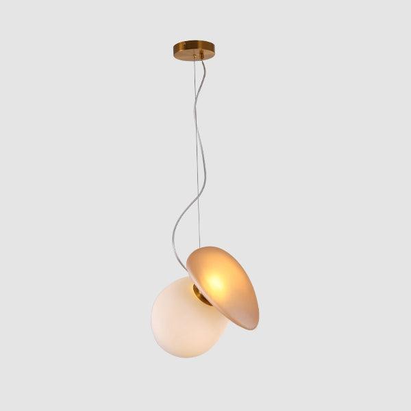 Modern Pendant Lamp With Frosted Glass And Adjustable Height