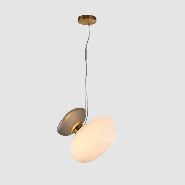 Modern Pendant Lamp With Frosted Glass And Adjustable Height