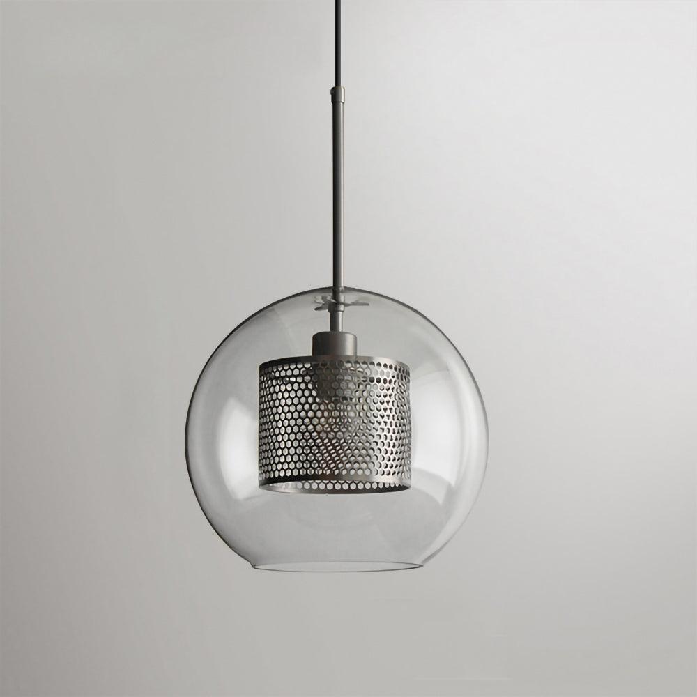 Elegant Glass Pendant Light With Adjustable Height For Modern Home Decor